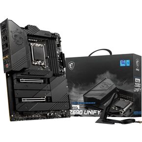 MSI MEG Z690 Unify Gaming Motherboard (ATX, 12th Gen Intel Core, LGA 1700 Socket, DDR5, PCIe 5, Dual 2.5G LAN, M.2 Slots, Wi-Fi 6E)
