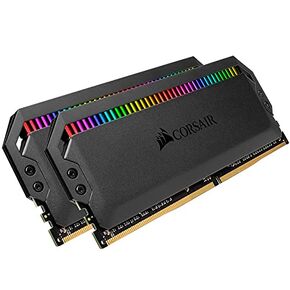 CORSAIR Dominator Platinum RGB 16GB (2x8GB) DDR4 3200 (PC4-28800) C16 1.35V AMD Optimized Memory- Black