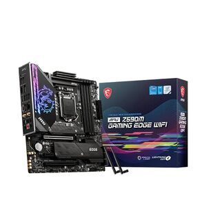 MSI MPG Z490 GAMING EDGE WIFI ATX Gaming Motherboard (10th Gen Intel Core, LGA 1200 Socket, DDR4, CF, Dual M.2 Slots, USB 3.2 Gen 2, Wi-Fi 6, DP/HDMI, Mystic Light RGB)