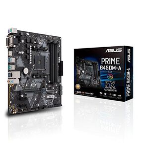 ASUS Prime B450M-A/CSM AMD AM4 (3rd/2nd/1st Gen Ryzen Micro-ATX commercial motherboard (1Gb LAN, ECC Memory, D-Sub/HDMI/DVI-D, TPM header, COM port, ASUS Control Center Express) in Kuwait
