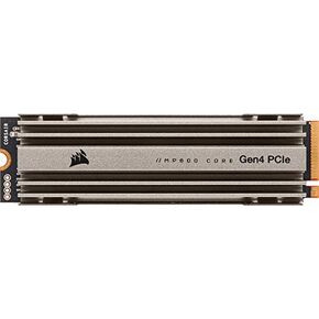 Corsair MP600 CORE 1TB M.2 NVMe PCIe x4 Gen4 SSD (Up to 4,700MB/sec Sequential Read & 1,950MB/sec Sequential Write Speeds, High-Speed Interface, 3D QLC NAND, Built-in Heatspreader) Aluminum in Kuwait