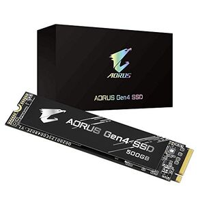 GIGABYTE AORUS NVMe Gen4 M.2 1TB PCI-Express 4.0 Interface High Performance Gaming, 3D TLC NAND, External DDR Cache Buffer, SSD (GP-AG41TB)