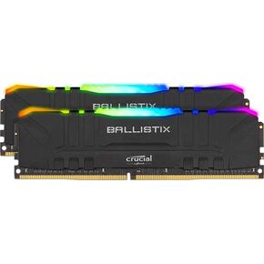 Crucial Ballistix MAX RGB 4000 MHz DDR4 DRAM Desktop Gaming Memory Kit 16GB (8GBx2) CL18 BLM2K8G40C18U4BL (Black)
