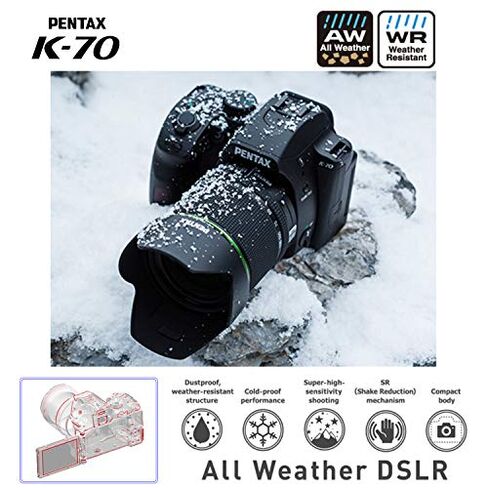 Pentax K-70 18-55mm Lens Kit Black, APS-C in Kuwait