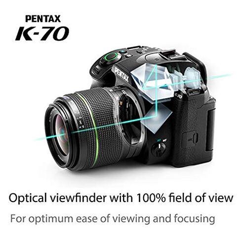 Pentax K-70 18-55mm Lens Kit Black, APS-C in Kuwait