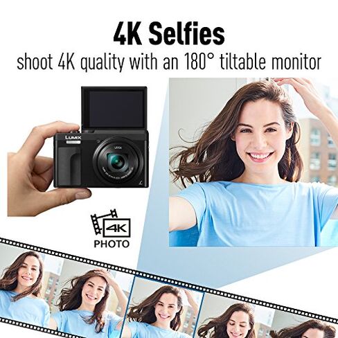 Panasonic LUMIX DC-ZS70S, 20.3 Megapixel, 4K Digital Camera, Touch Enabled 3-inch 180 Degree Flip-Front Display, 30X Leica DC Vario-Elmar Lens, WiFi (Silver) in Saudi Arabia