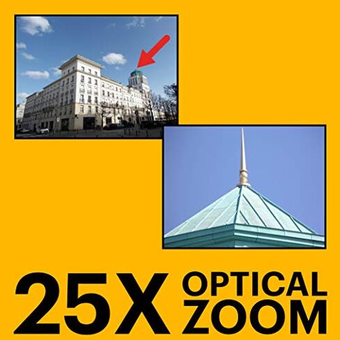 كوداك كاميرا رقمية استرو زووم AZ252-RD بدقة 16 ميجابكسل مع تقريب بصري 25 مرة وشاشة LCD مقاس 3 انش من بيكسبرو (احمر) in Kuwait