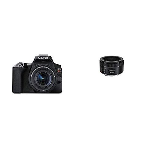 كاميرا Canon EOS Rebel SL3 الرقمية ذات العدسة الأحادية العاكسة مع مجموعة عدسات EF-S مقاس 18-55 مم، وشبكة Wi-Fi مدمجة، وميزة التركيز البؤري التلقائي CMOS ثنائي البكسل وشاشة لمس متغيرة الزوايا مقاس 3.0 بوصة، باللون الأبيض in Kuwait