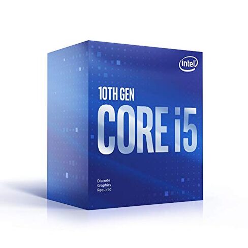 انتل معالج كمبيوتر مكتبي كور i5-10400F سداسي النواة حتى 4.3 جيجاهرتز بدون معالج رسومات LGA1200 (شريحة انتل سلسلة 400) 65 واط، رقم الموديل: BX8070110400F in Kuwait