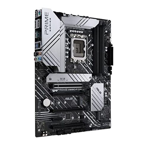 ASUS Prime Z690-P D4 LGA 1700 (Intel 12th Gen) ATX Motherboard (PCIe 5.0,DDR4,14+1 Power Stages, 3X M.2,2.5Gb LAN,V-M.2 e-Key,Front Panel USB 3.2 Gen 1 USB Type-C,Thunderbolt 4 Support, Arua Sync) in Kuwait