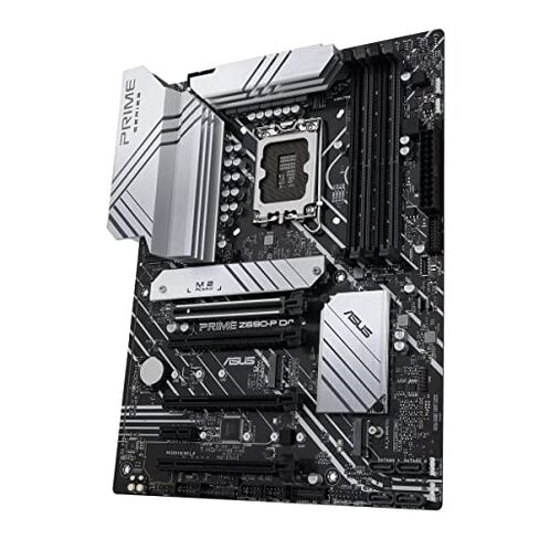 ASUS Prime Z690-P D4 LGA 1700 (Intel 12th Gen) ATX Motherboard (PCIe 5.0,DDR4,14+1 Power Stages, 3X M.2,2.5Gb LAN,V-M.2 e-Key,Front Panel USB 3.2 Gen 1 USB Type-C,Thunderbolt 4 Support, Arua Sync) in Kuwait
