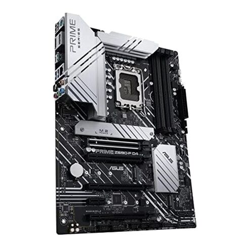 ASUS Prime Z690-P D4 LGA 1700 (Intel 12th Gen) ATX Motherboard (PCIe 5.0,DDR4,14+1 Power Stages, 3X M.2,2.5Gb LAN,V-M.2 e-Key,Front Panel USB 3.2 Gen 1 USB Type-C,Thunderbolt 4 Support, Arua Sync) in Kuwait