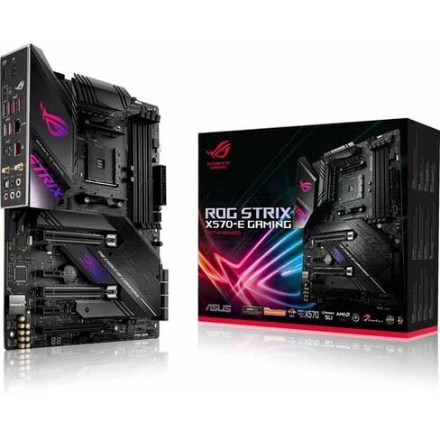ASUS ROG Strix X570-E Gaming WiFi II AMD AM4 X570S ATX Gaming Motherboard (PCIe 4.0, Passive PCH Heatsink, 12+4 Power Stages, WiFi 6E, 2.5 Gb LAN,USB 3.2 Gen 2 Type C and Aura Sync RGB in Kuwait