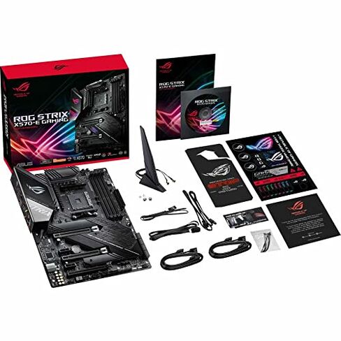 ASUS ROG Strix X570-E Gaming WiFi II AMD AM4 X570S ATX Gaming Motherboard (PCIe 4.0, Passive PCH Heatsink, 12+4 Power Stages, WiFi 6E, 2.5 Gb LAN,USB 3.2 Gen 2 Type C and Aura Sync RGB in Kuwait
