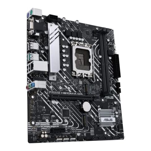 ASUS Prime H610M-A D4-CSM LGA 1700(Intel 12th Gen) Micro-ATX Commercial Motherboard (PCIe 4.0, DDR4, 2xM.2 Slots,1Gb LAN, Rear USB 3.2 Gen 2 Ports, DP/HDMI/D-Sub, SPI-TPM Header, ACCE) in Kuwait