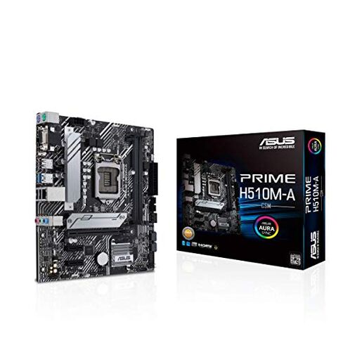 ASUS PRIME H510M-A/CSM LGA1200 (Intel® 11th/10thGen) لوحة رئيسية تجارية Micro-ATX (PCIe 4.0، M.2 NVMe SSD، 1G LAN، USB 3.2 Gen 1، DP/HDMI/D-Sub، SPI-TPM Head، ACCE) in Kuwait