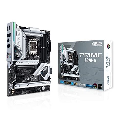 ASUS Prime Z690-A LGA 1700(Intel 12th) ATX Motherboard (16+1 DrMOS,PCIe 5.0,DDR5,4X M.2, Intel 2.5 Gb LAN,USB 3.2 Gen 2 Front Panel Type-C,Thunderbolt™ 4,Aura Sync RGB Lighting) in Kuwait