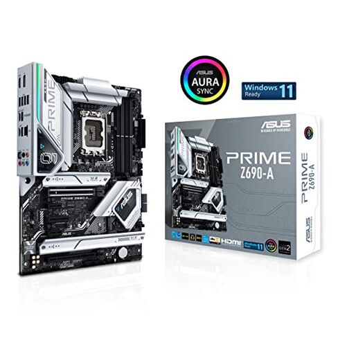 ASUS Prime Z690-A LGA 1700(Intel 12th) ATX Motherboard (16+1 DrMOS,PCIe 5.0,DDR5,4X M.2, Intel 2.5 Gb LAN,USB 3.2 Gen 2 Front Panel Type-C,Thunderbolt™ 4,Aura Sync RGB Lighting) in Kuwait