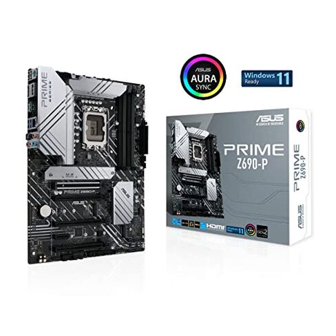 ASUS Prime Z690-P LGA 1700 (Intel 12th Gen) ATX Motherboard (PCIe 5.0, DDR5,14+1 Power Stages,3X M.2,2.5Gb LAN,V-M.2 e-Key,Front Panel USB 3.2 Gen 1 USB Type-C,Thunderbolt 4 Support,Arua Sync) in Saudi Arabia