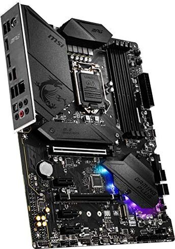 MSI MPG Z490 Gaming Plus Gaming Motherboard (ATX, 10th Gen Intel Core, LGA 1200 Socket, DDR4, CF, Dual M.2 Slots, USB 3.2 Gen 2, 2.5G LAN, DP/HDMI, Mystic Light RGB) in Saudi Arabia