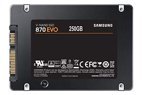 Samsung SSD 870 EVO SATA III 2.5" 2TB, Read Speeds Up to 560MB/s in Kuwait