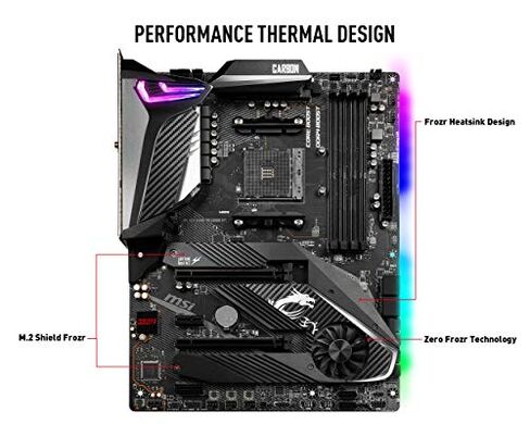 MSI MPG X570S CARBON MAX WIFI Gaming Motherboard (ATX, AMD, Socket AM4. DDR4, PCIe 4, CFX, M.2 Slots, Wi-Fi 6E) in Kuwait