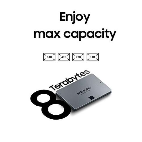 SAMSUNG 870 QVO SATA III SSD 8TB 2.5" Internal Solid State Drive, Upgrade Desktop PC or Laptop Memory and Storage for IT Pros, Creators, Everyday Users, MZ-77Q8T0B in Kuwait