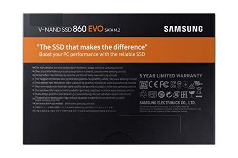 SAMSUNG 860 EVO SSD 250GB - M.2 SATA Internal Solid State Drive with V-NAND Technology (MZ-N6E250BW) in Kuwait
