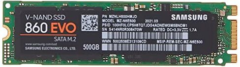 SAMSUNG 860 EVO SSD 250GB - M.2 SATA Internal Solid State Drive with V-NAND Technology (MZ-N6E250BW) in Kuwait