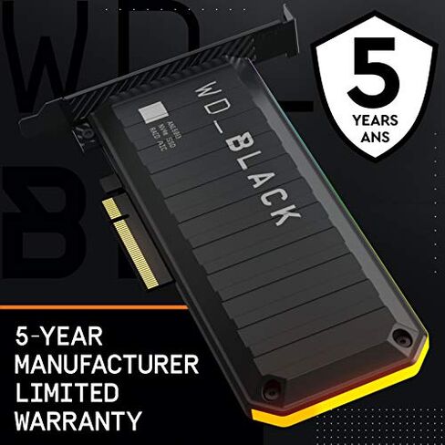 WD_BLACK Internal Gaming Solid State Drive SSD Add-in-Card - Gen3 PCIe, Up to 6500 MB/s in Kuwait