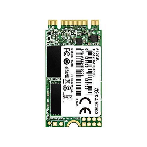 Transcend 256GB MTS430S M.2 SATA III 2242 SSD, Dram Cache, B+M Key in Kuwait