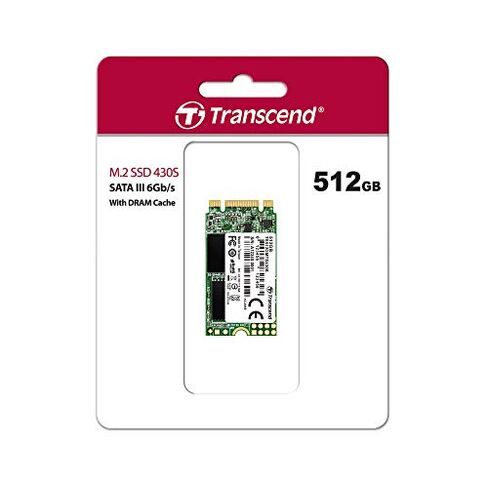 Transcend 256GB MTS430S M.2 SATA III 2242 SSD, Dram Cache, B+M Key in Kuwait