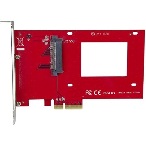 StarTech.com U.2 to PCIe Adapter - x4 PCIe - for 2.5" U.2 NVMe SSD - SFF-8639 PCIe Adapter - U.2 SSD - PCIe SSD - U.2 Drive - PEX4SFF8639 in Saudi Arabia