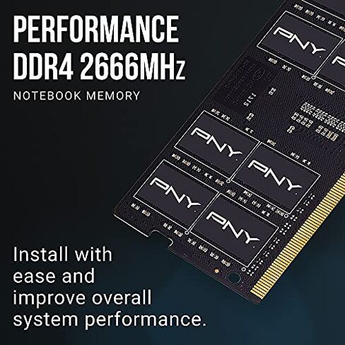 PNY Performance 8GB DDR4 2400MHz (PC4-19200) CL17 1.2V Notebook/Laptop (SODIMM) Computer Memory – MN8GSD42400 in Saudi Arabia