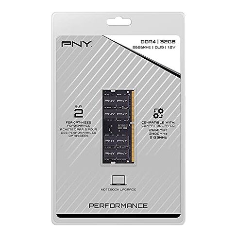 PNY Performance 8GB DDR4 2400MHz (PC4-19200) CL17 1.2V Notebook/Laptop (SODIMM) Computer Memory – MN8GSD42400 in Saudi Arabia