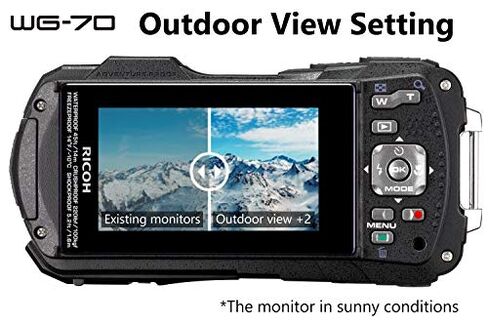 Ricoh WG-70 Black Waterproof Digital Camera 16MP in Saudi Arabia