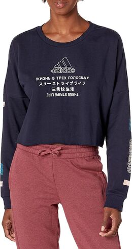 adidas Women's Global Crewneck Sweatshirt in Saudi Arabia