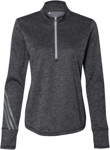 adidas - Women's Brushed Terry Heathered Quarter-Zip Pullover - A285 in Saudi Arabia