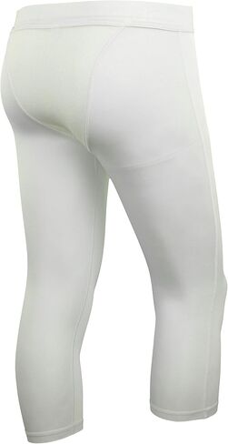 adidas Men's Premium 3/4 Tight, White in Saudi Arabia