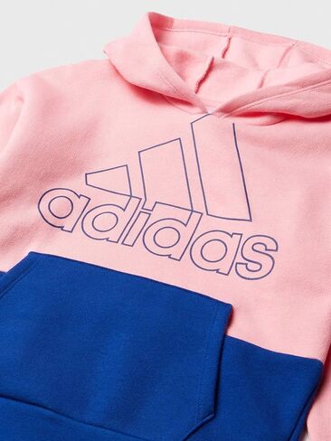 adidas Girls' Hooded Fleece Pullover Sweatshirt in Saudi Arabia