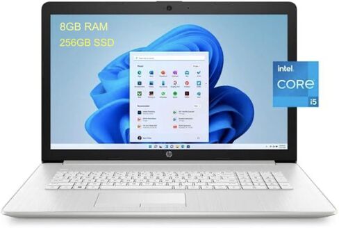 2022 Newest HP 17.3" FHD IPS Display Laptop: Intel 11th Quad-Core i5-1135G7, Intel Iris Xe Graphics - 32GB RAM - 512GB SSD - WiFi, Bluetooth, HDMI, Backlit Keyboard & Windows 10 Home w/ TLG USB in Saudi Arabia