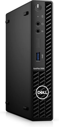 2022 Newest Dell Optiplex 3090 Micro Form Factor Business Desktop, Intel Core i5-10500T, 32GB RAM, 1TB PCIe SSD, DisplayPort, RJ-45, Wi-Fi 6, Bluetooth, Wired Mouse&Keyboard, Windows 11 Pro, Black in Kuwait