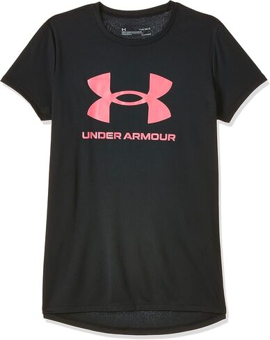 تي شيرت قصير الأكمام بشعار Tech Sportstyle للفتيات من Under Armour in Kuwait