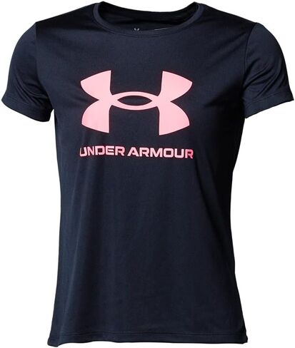 تي شيرت قصير الأكمام بشعار Tech Sportstyle للفتيات من Under Armour in Kuwait