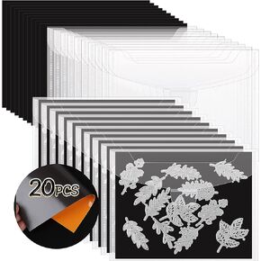 80 PCS Stamp and Die Storage Bag and Rubber Magnetic Sheets,die Storage Set for Storage Die Cutting、DIY Scrapbooking.