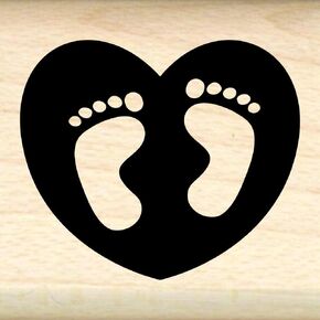 Stamps by Impression Feet, Footprints Rubber Stamp, Small (.75" x 1") in Kuwait