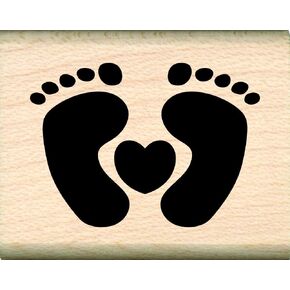 Stamps by Impression Feet, Footprints Rubber Stamp, Small (.75" x 1") in Saudi Arabia