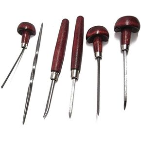 E C Lyons Intaglio Set B (6 أدوات) النقش الملفوفة سكين رسم بيضاوي ملون in Saudi Arabia