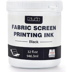 Caydo Fabric Screen Printing Ink, 32 Ounce for T-Shirt and Silkscreen Printmaking, White in Kuwait