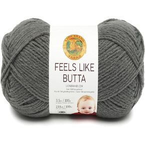 Lion Brand Yarn Feels Like Butta Soft Yarn for Crocheting and Knitting, Velvety, 1-Pack, Dusty Pink in Kuwait